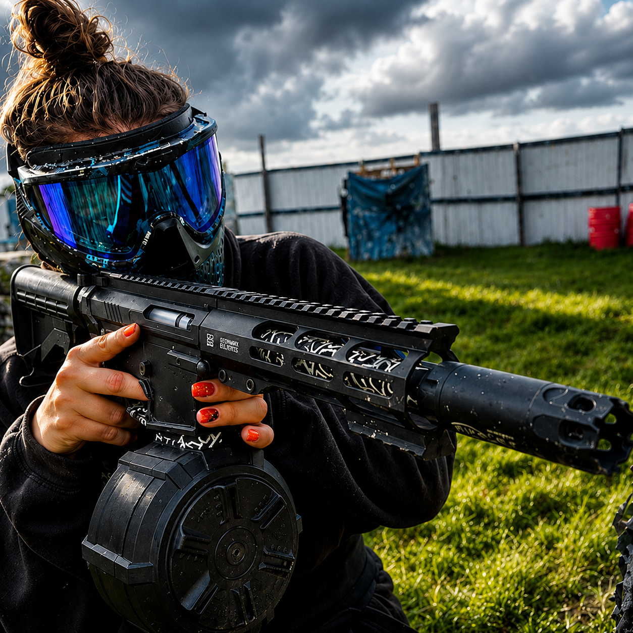 Airsoft speedloader and BBs